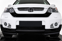 Honda CRV 2007-2011 гг. Передняя защита ST017 Black (нерж. сталь) фото 1