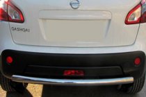 Nissan Qashqai 2010-2014 гг. Задняя дуга прямая (нержавейка) фото 1