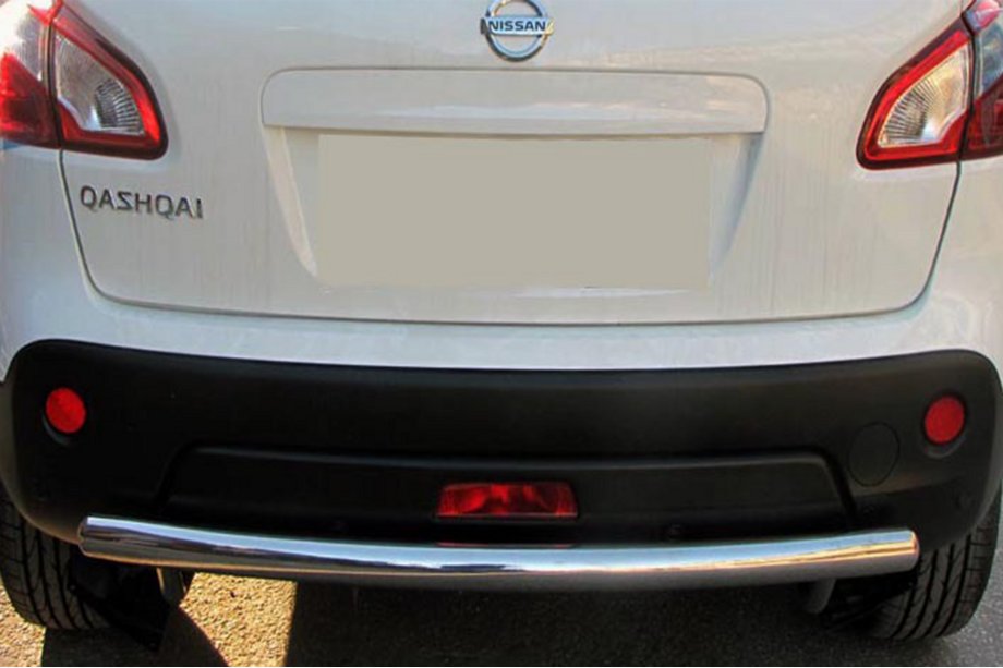 Nissan Qashqai 2010-2014 гг. Задняя дуга прямая (нержавейка) Image