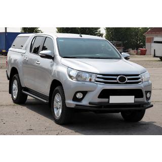 Передняя защита ST018 Black (нерж. сталь) Toyota Hilux 2015- гг. фото 3