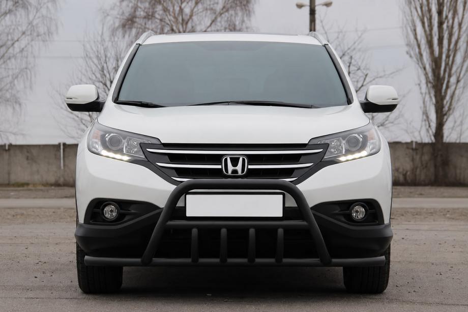 Honda CRV 2012-2016 гг. Передняя защита WT003-ST-V1 Black (нерж.) Image