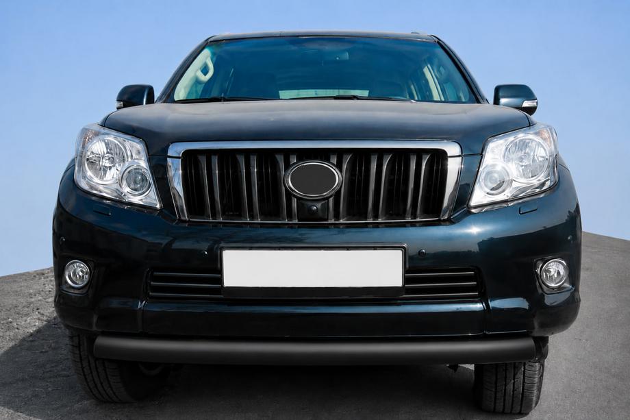 Toyota Land Cruiser Prado 150 2009-2023 гг. Передняя дуга ST008 Black (нерж.) Image
