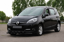 Renault Scenic/Grand 2009-2016 гг. Передняя дуга ST015 Black (нерж.) фото 1