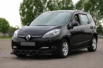 Renault Scenic/Grand 2009-2016 гг. Передняя дуга ST015 Black (нерж.) фото 1