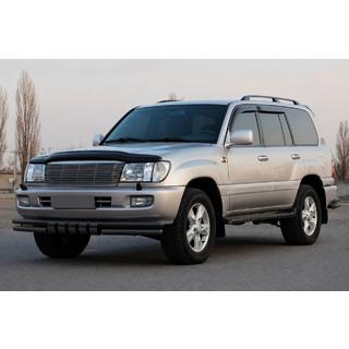 Передняя дуга ST015 Black (нерж.) Toyota Land Cruiser 100 1998-2007 гг. фото 2