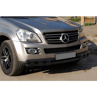 Передняя дуга ST015 Black (нерж.) Mercedes GL class X164 2006-2012 гг. фото 3