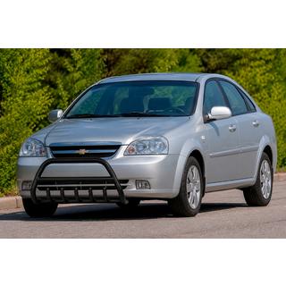 Передняя дуга WT003 Black (60 мм, нерж. сталь) Chevrolet Lacetti 2003-2024 гг. фото 1