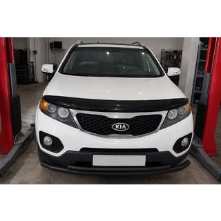 Передняя нижняя дуга защиты Black (нерж. сталь) Kia Sorento II XM 2009-2014 гг.