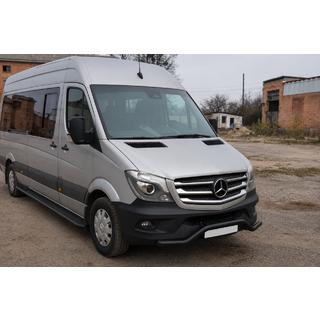 Передняя нижняя дуга MBSP.07.F3-04.6 Black (нерж.) Mercedes Sprinter W906 2006–2018 гг. фото 2