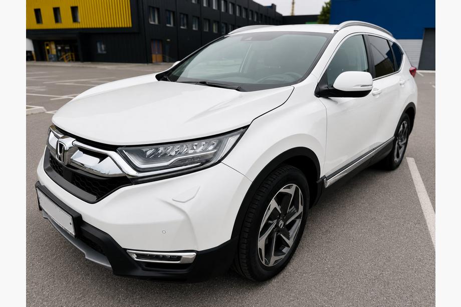 Honda CRV 2017-2022 гг. Интегрированные рейлинги серые OEM (ABS-пластик) Image