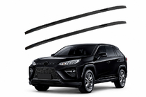 Toyota Rav 4 2019–2025 гг. Интегрированные рейлинги черные OEM (ABS-пластик, установка на клей) фото 1
