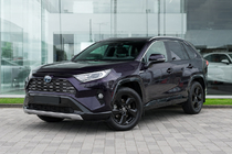 Toyota Rav 4 2019–2025 гг. Интегрированные рейлинги серые OEM (ABS-пластик, установка на клей) фото 1