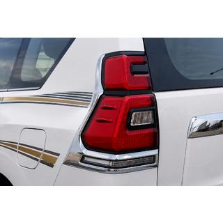 Задние LED фонари Chrome V1 (2017-2023, 2 шт) Toyota Land Cruiser Prado 150 2009-2023 гг. фото 1