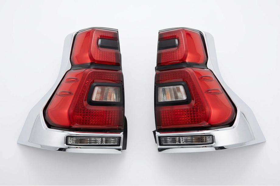 Toyota Land Cruiser Prado 150 2009-2023 гг. Задние LED-фонари Chrome V2 (2017-2023, 2 шт.) Фото 5