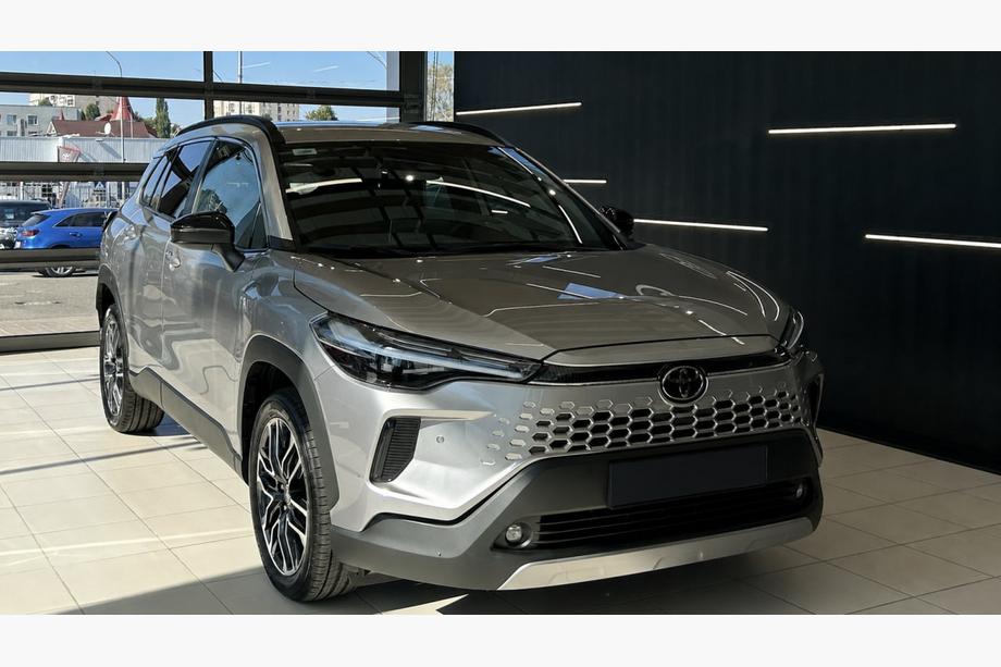 Toyota Corolla Cross 2020- гг. Интегрированные рейлинги черные OEM (Алюминий, установка на клей) Фото 1