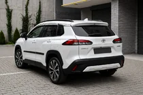Toyota Corolla Cross 2020- гг. Интегрированные рейлинги черные OEM (ABS-пластик, установка на клей) фото 2
