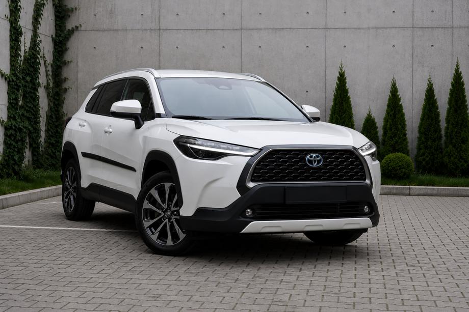 Toyota Corolla Cross 2020- гг. Интегрированные рейлинги серые OEM (ABS-пластик, установка на клей) Фото 1