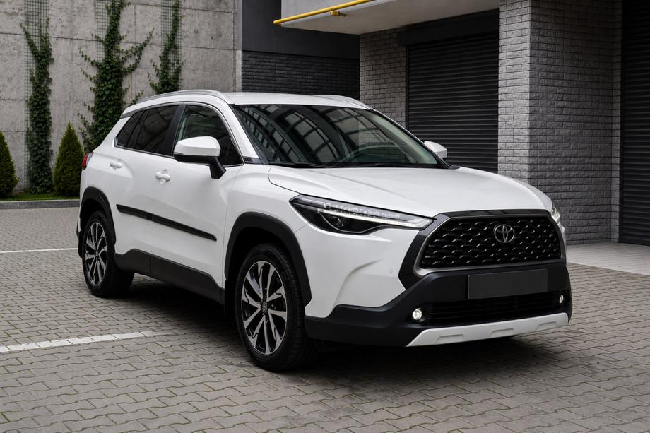 Toyota Corolla Cross 2020- гг. Интегрированные рейлинги серые OEM (ABS-пластик, установка на клей) Фото 3