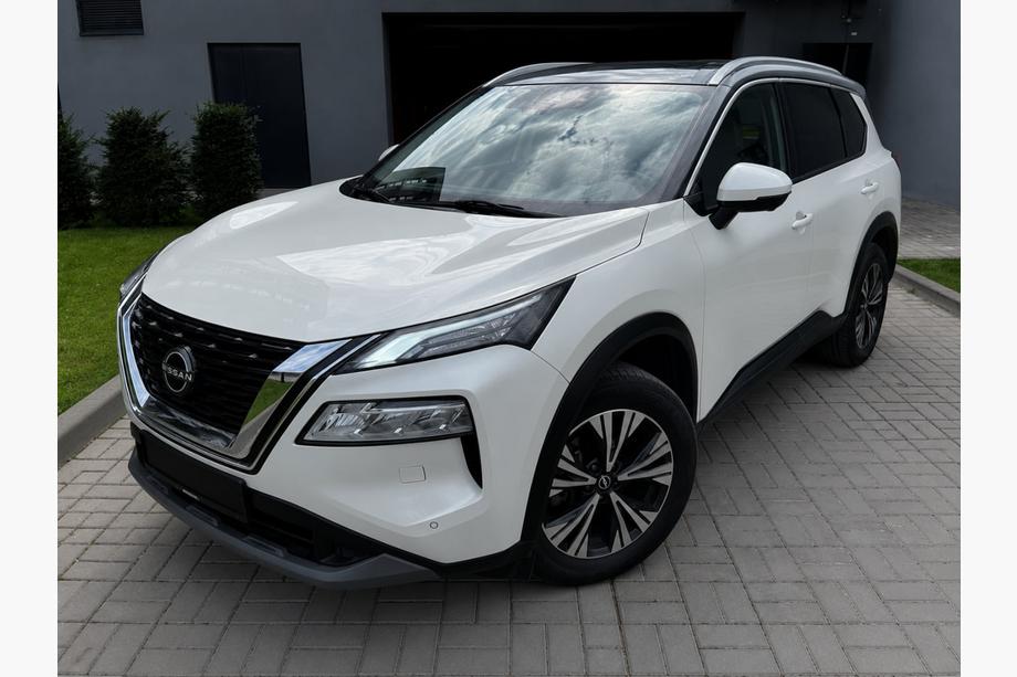 Nissan X-trail T33/Rogue 2022- гг. Интегрированные рейлинги серые OEM (для X-trail, алюминий, установка на клей) Image