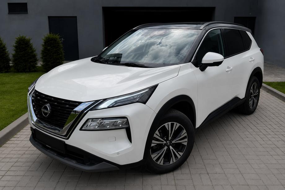 Nissan X-trail T33/Rogue 2022- гг. Интегрированные рейлинги черные OEM (ABS-пластик, установка на клей) Фото 1