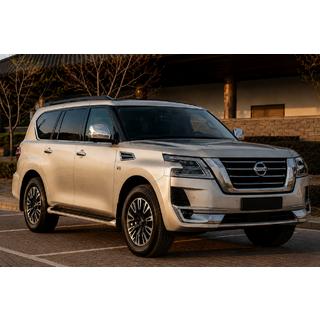 Рейлинги на крышу черные (Алюминий) Nissan Armada 2016-2024 гг.