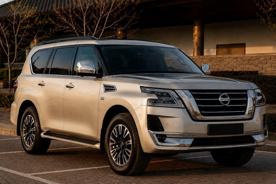 Nissan Armada 2016-2024 гг. Рейлинги на крышу черные (Алюминий) Image