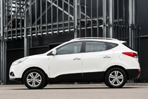 Hyundai IX-35 2010-2015 гг. Рейлинги серые OEM (ABS-пластик, установка на клей) фото 1