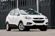 Hyundai IX-35 2010-2015 гг. Рейлинги серые OEM (ABS-пластик, установка на клей) фото 2