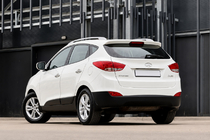 Hyundai IX-35 2010-2015 гг. Рейлинги серые OEM (ABS-пластик, установка на клей) фото 4