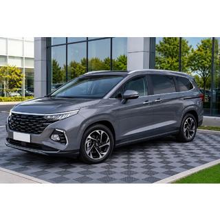 Интегрированные рейлинги серые OEM (ABS-пластик, установка на клей) Hyundai Custo 2021– гг. фото 1