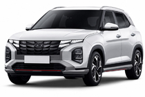 Hyundai Creta 2021– гг. Рейлинги на крышу OEM серые (алюминий, установка на клей) фото 1