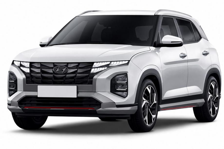 Hyundai Creta 2021– гг. Рейлинги на крышу OEM серые (алюминий, установка на клей) Image