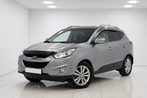 Hyundai IX-35 2010-2015 гг. Рейлинги на крышу OEM серые (алюминий, установка на клей) фото 1