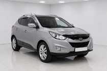 Hyundai IX-35 2010-2015 гг. Рейлинги на крышу OEM серые (алюминий, установка на клей) фото 2