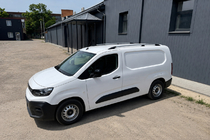 Citroen Berlingo/Multispace 2018- гг. Рейлинги хром (турецкий дизайн) Long, Пластиковые опоры фото 2