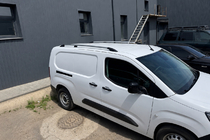 Citroen Berlingo/Multispace 2018- гг. Рейлинги хром (турецкий дизайн) Long, Пластиковые опоры фото 3