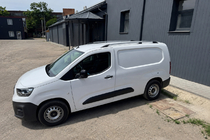 Citroen Berlingo/Multispace 2018- гг. Рейлинги хром (турецкий дизайн) Long, Пластиковые опоры фото 5