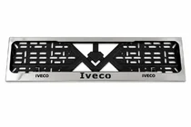 Iveco Рамка Номерного Знака Хром (1 шт, Нержавеющая Сталь) фото 1