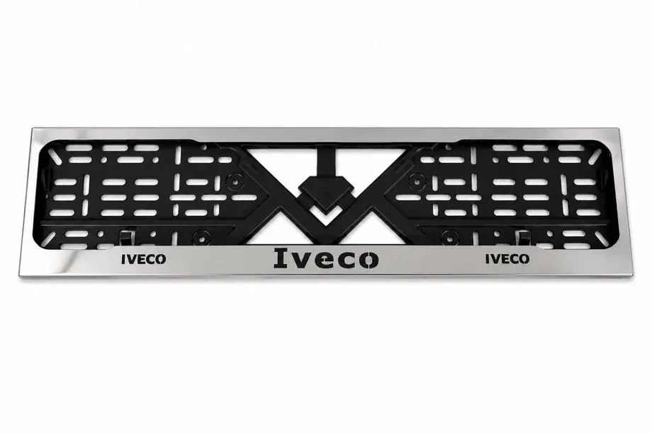 Iveco Рамка Номерного Знака Хром (1 шт, Нержавеющая Сталь) Image