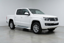 Volkswagen Amarok 2010-2022 гг. Боковые Подножки Allmond White (2 шт., Алюминий) фото 1