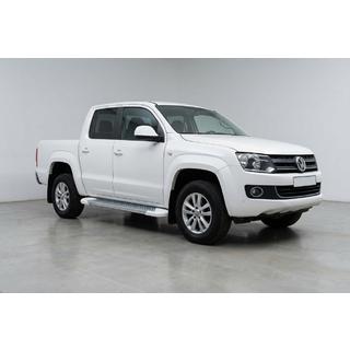 Боковые Подножки Allmond White (2 шт., Алюминий) Volkswagen Amarok 2010-2022 гг. фото 1
