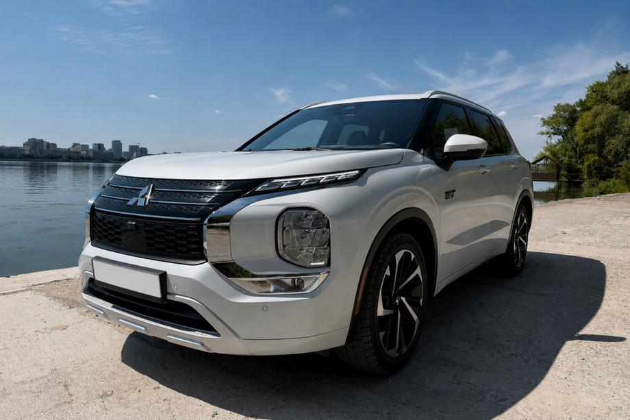 Mitsubishi Outlander 2021- гг. Интегрированные рейлинги серые OEM (Алюминий, установка на клей) Фото 1