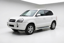 Hyundai Tucson JM 2004- гг. Боковые Подножки Allmond White (2 шт., Алюминий) фото 1