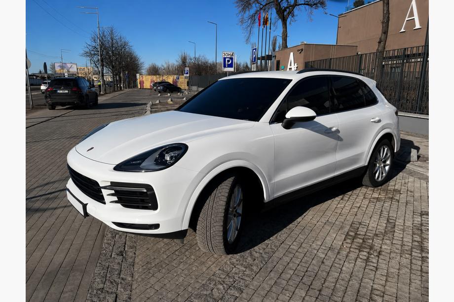 Porsche Cayenne 2018- гг. Интегрированные рейлинги чёрные OEM (Алюминий, установка на клей) Image