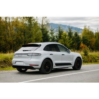 Интегрированные рейлинги чёрные OEM (Алюминий, установка на клей) Porsche Macan 2014-2024 гг. фото 1