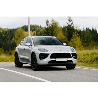 Интегрированные рейлинги чёрные OEM (Алюминий, установка на клей) Porsche Macan 2014-2024 гг. фото 2