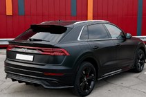 Audi Q8 2018- гг. Интегрированные рейлинги серые OEM (Алюминий, установка на клей) фото 1