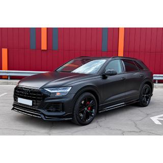 Интегрированные рейлинги чёрные OEM (Алюминий, установка на клей) Audi Q8 2018- гг. фото 2