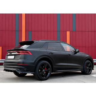 Интегрированные рейлинги чёрные OEM (Алюминий, установка на клей) Audi Q5 2017-2025 гг. фото 1