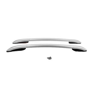 Рейлинги на крышу OEM серые (алюминий, крепление на болты) Nissan Navara/NP300 2016- гг. фото 2